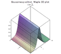 Boussinesq soliton Maple 3D plot.png