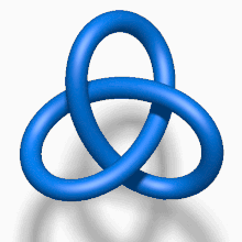 Blue Trefoil Knot Animated.gif
