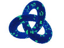 Trefoil knot conways game of life without background and fitting.gif