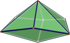 正三角半偏方面体锥